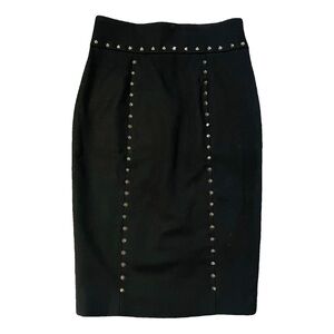 Brand New Black Silver Studded Skirt
